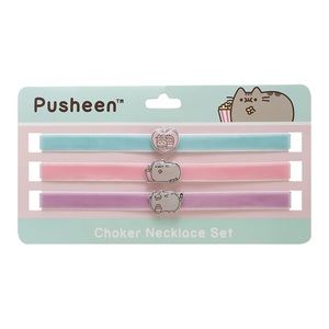 Pusheen Velvet Choker Necklace Set